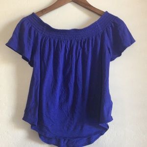 Royal Blue Off The Shoulder Top (s)